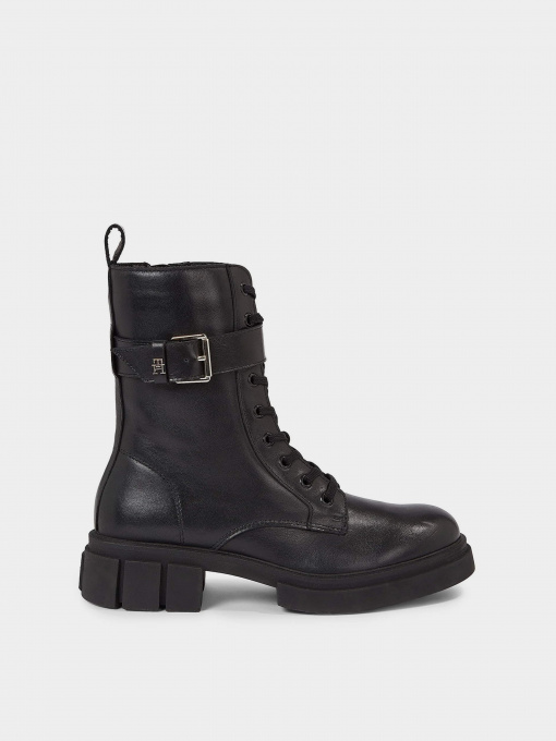 Ботинки и сапоги Tommy Hilfiger Cool Feminine Bikerboot модель FW0FW07322-BDS Фото