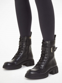 Ботинки и сапоги Tommy Hilfiger Cool Feminine Bikerboot модель FW0FW07322-BDS Фото