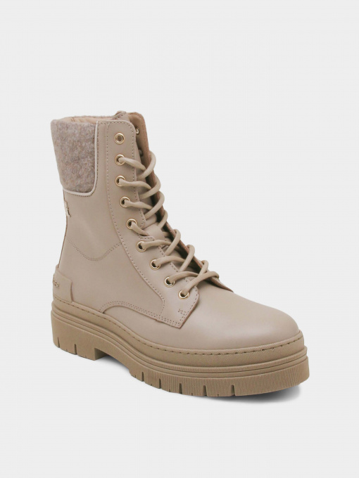 Ботинки и сапоги Tommy Hilfiger Feminine Felt Lace Up Bootie модель FW0FW07500-ABO Фото