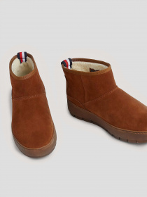 Ботинки и сапоги Tommy Hilfiger Warm Lined Suede Low Snow Boots модель FW0FW07662-GTU Фото