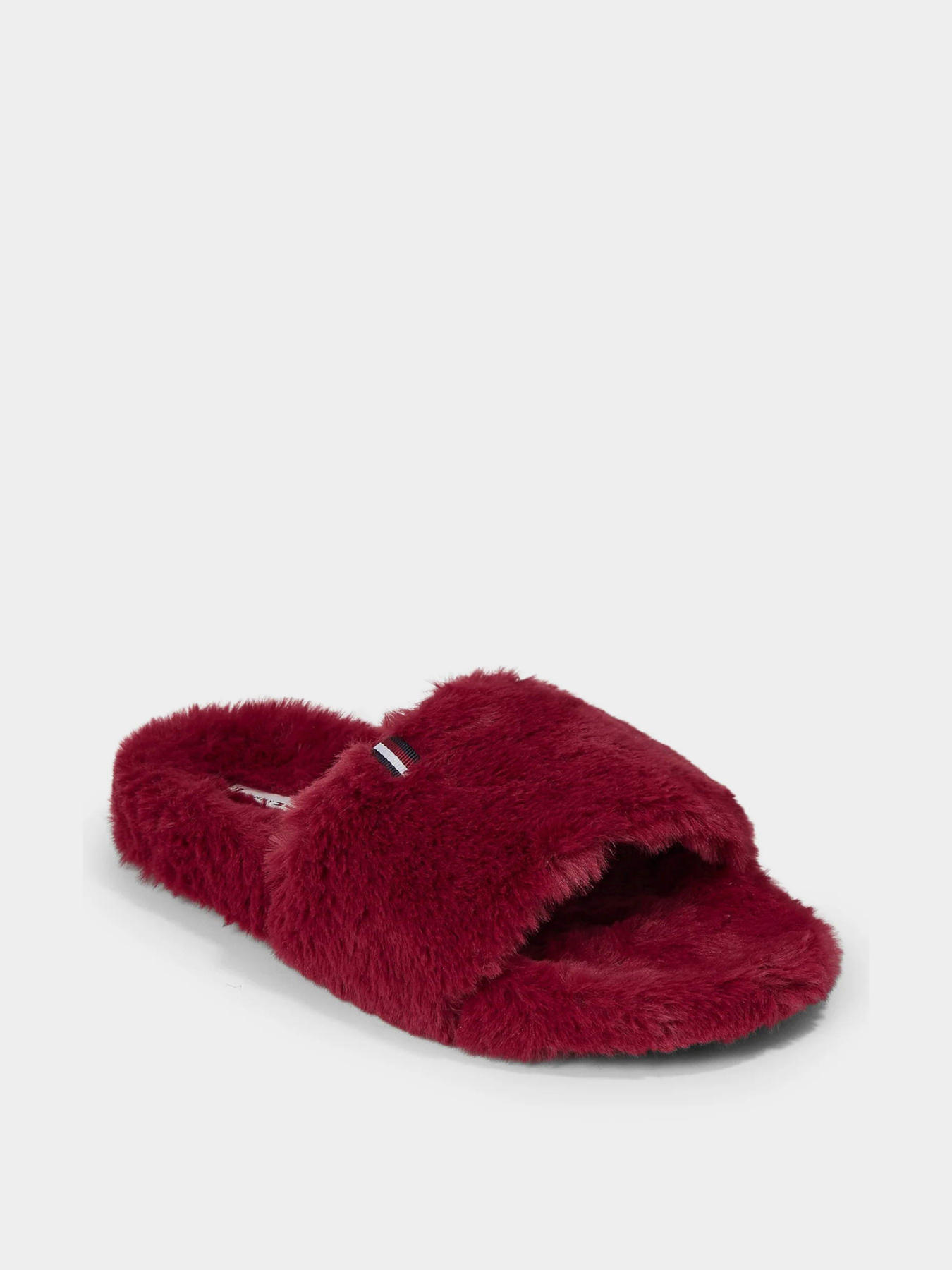 Тапки Tommy Hilfiger Faux Fur Slipper Slides модель FW0FW07663-XJS Тапки Tommy Hilfiger Faux Fur Slipper Slides модель FW0FW07663-XJS Фото
