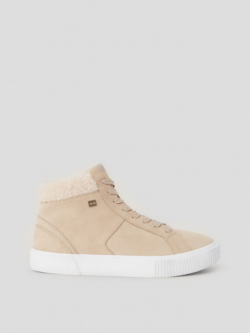 Черевики та чоботи Tommy Hilfiger Suede High-Top Trainers модель FW0FW07549-ABO Фото