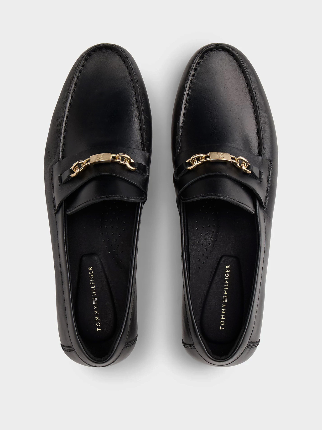Туфли и лоферы Tommy Hilfiger TH CHAIN LEATHER LOAFER модель FW0FW08956-BDS Фото