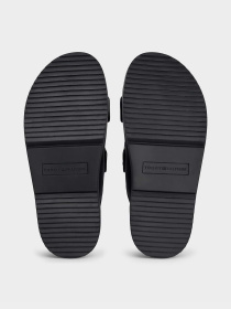 Шлёпанцы Tommy Hilfiger DOUBLE STRAP LEATHER SANDAL модель FW0FW09121-BDS Фото