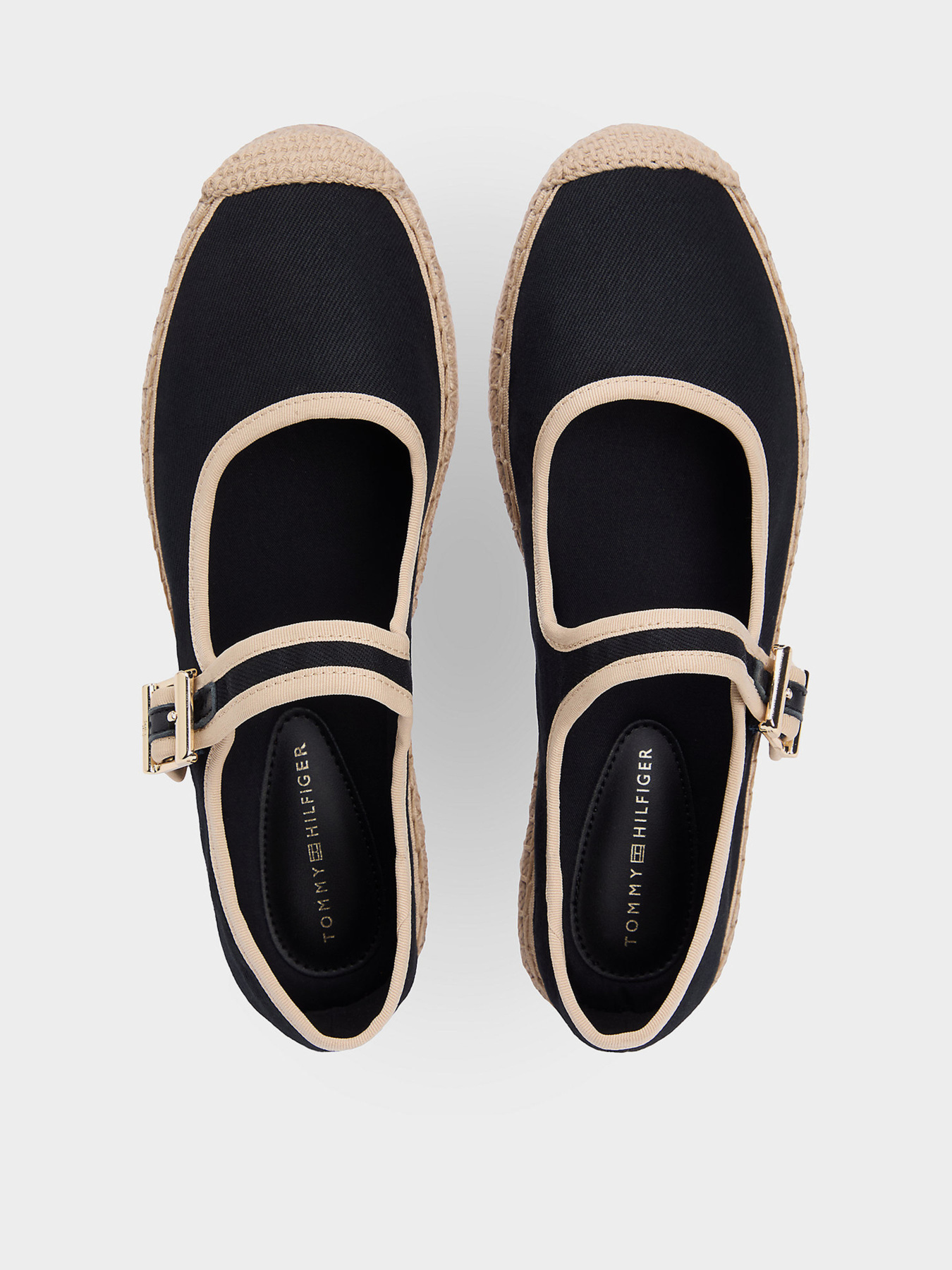 Туфли и лоферы Tommy Hilfiger BUCKLE MARYJANE ESPADRILLE модель FW0FW09239-BDS Фото