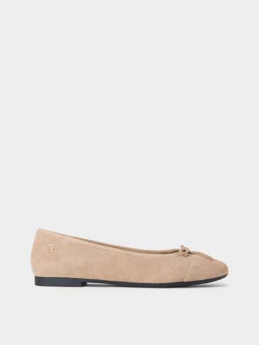 Туфли и лоферы Tommy Hilfiger HILFIGER SUEDE BALLERINA модель FW0FW09357-RBC Фото