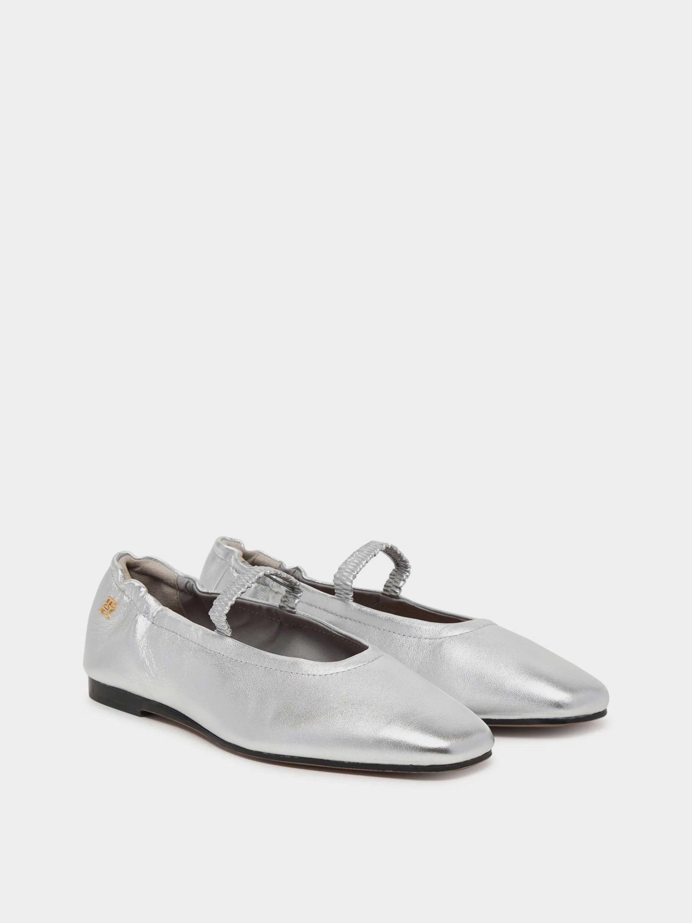 Туфли и лоферы Tommy Hilfiger SILVER LTH ELLASTIC BALLERINA модель FW0FW09466-0IM Фото