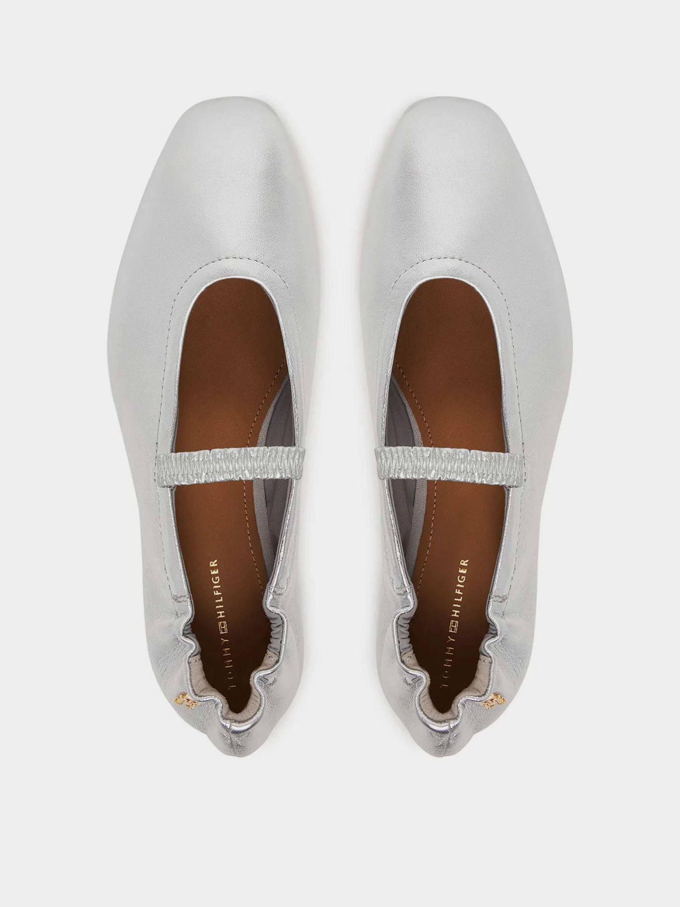 Туфли и лоферы Tommy Hilfiger SILVER LTH ELLASTIC BALLERINA модель FW0FW09466-0IM Фото