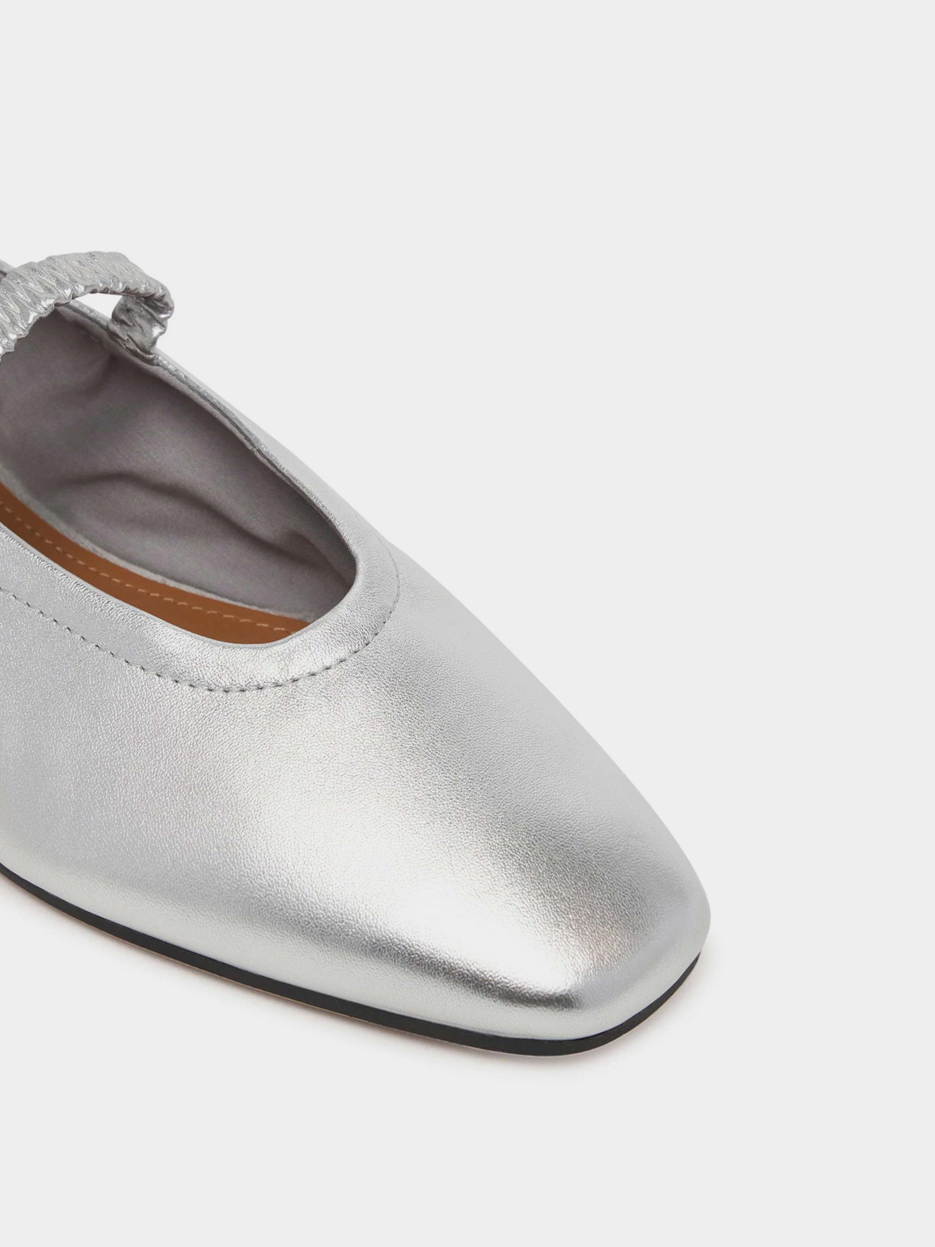 Туфли и лоферы Tommy Hilfiger SILVER LTH ELLASTIC BALLERINA модель FW0FW09466-0IM Фото