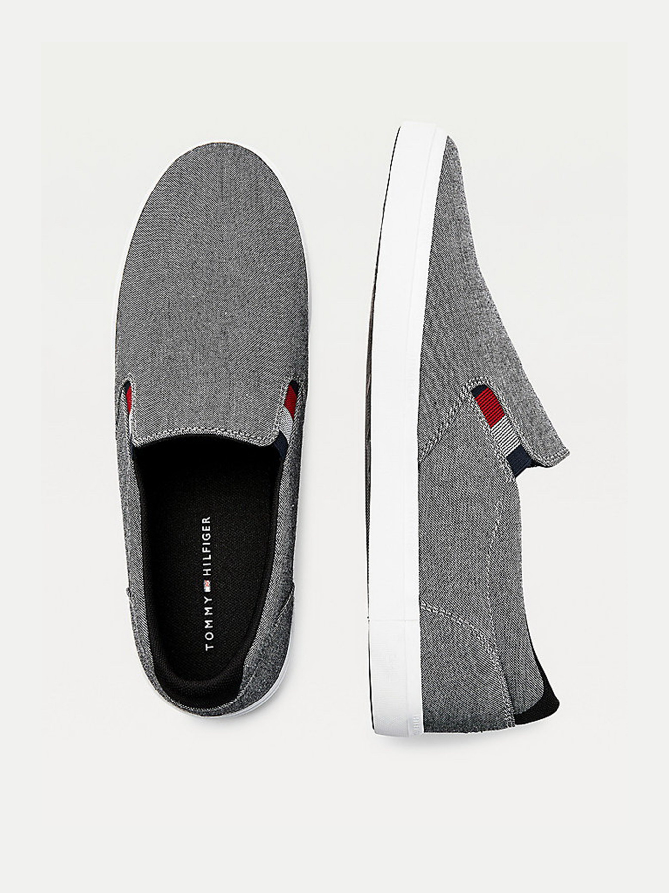 Слипоны и мокасины Tommy Hilfiger Essential Chambray Vulc модель FM0FM03473-BDS Фото