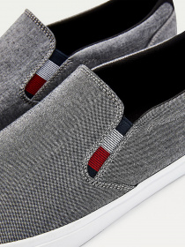 Слипоны и мокасины Tommy Hilfiger Essential Chambray Vulc модель FM0FM03473-BDS Фото