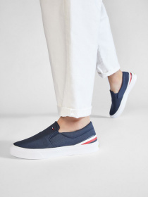 Слипоны и мокасины Tommy Hilfiger Lightweight Stripes Slip On модель FM0FM03613-DW5 Фото