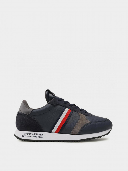 Кросівки Tommy Hilfiger Runner Lo Leather Stripes модель FM0FM03632-DW5 Фото