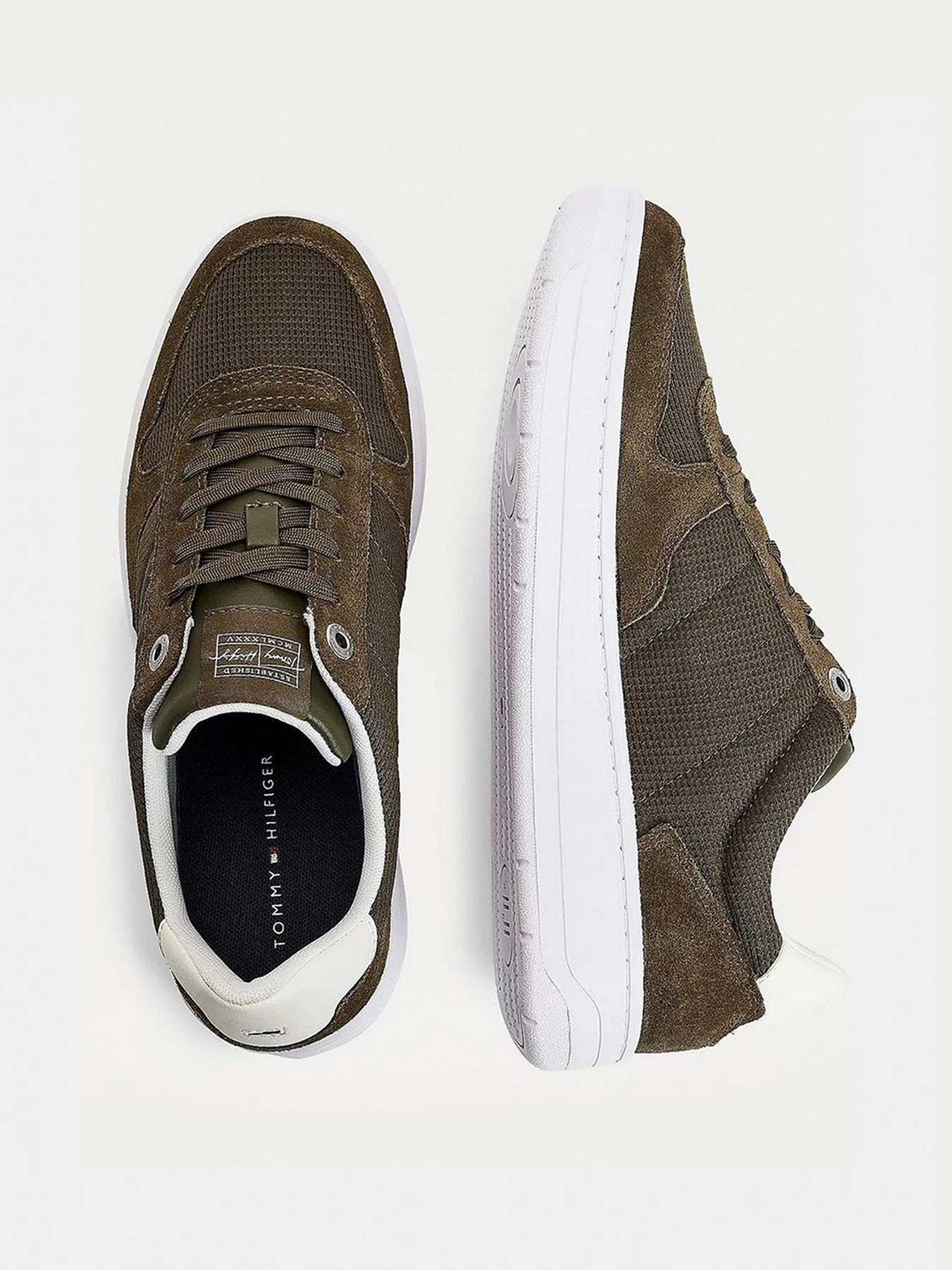 Кросівки Tommy Hilfiger Mixed Texture Cupsole модель FM0FM03607-RBN Кросівки Tommy Hilfiger Mixed Texture Cupsole модель FM0FM03607-RBN Фото