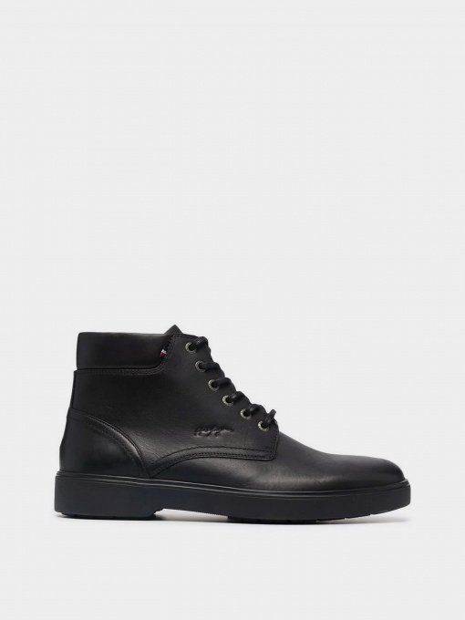 Черевики та чоботи Tommy Hilfiger Classics Leather Lace-Up модель FM0FM03787-BDS Фото