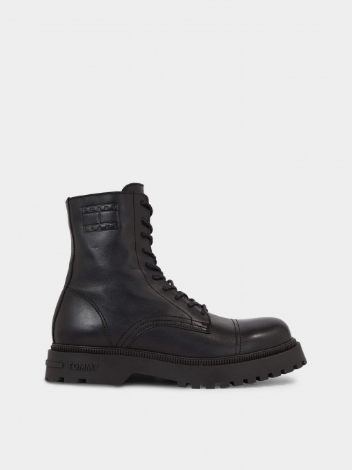 Ботинки и сапоги Tommy Hilfiger Lace-Up Cleat Debossed Logo Mid Boots модель EM0EM01244-BDS Фото
