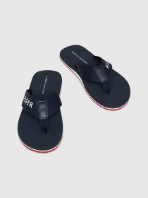 Шльопанці Tommy Hilfiger LOGO STRAP FLIP-FLOPS модель FM0FM04618-DW5 Фото