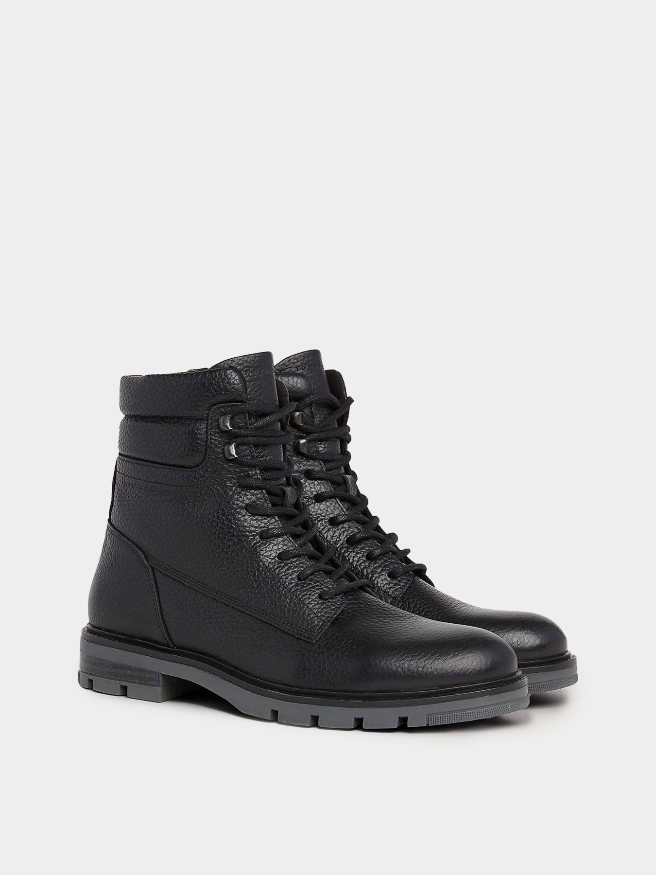 Ботинки и сапоги Tommy Hilfiger Warm Lined Leather Mid Boots модель FM0FM04802-BDS Фото
