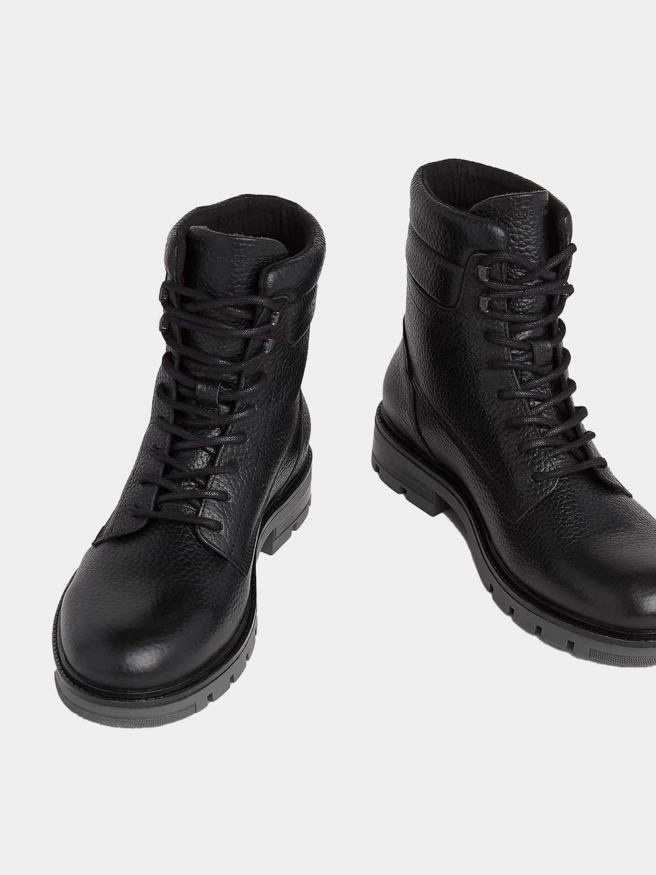 Ботинки и сапоги Tommy Hilfiger Warm Lined Leather Mid Boots модель FM0FM04802-BDS Фото