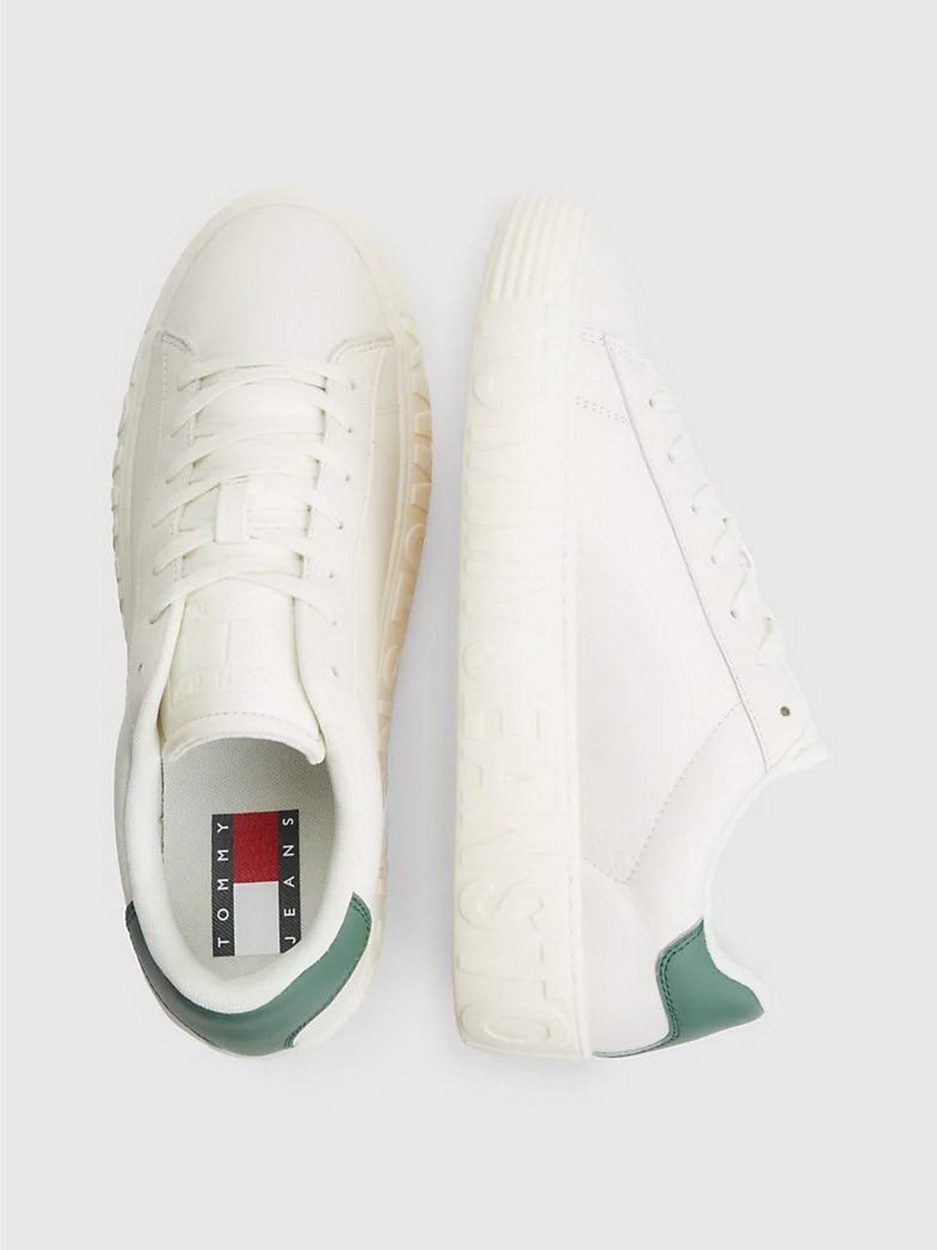 Кеди Tommy Hilfiger Leather Logo Cupsole Trainers модель EM0EM01213-YBI Фото