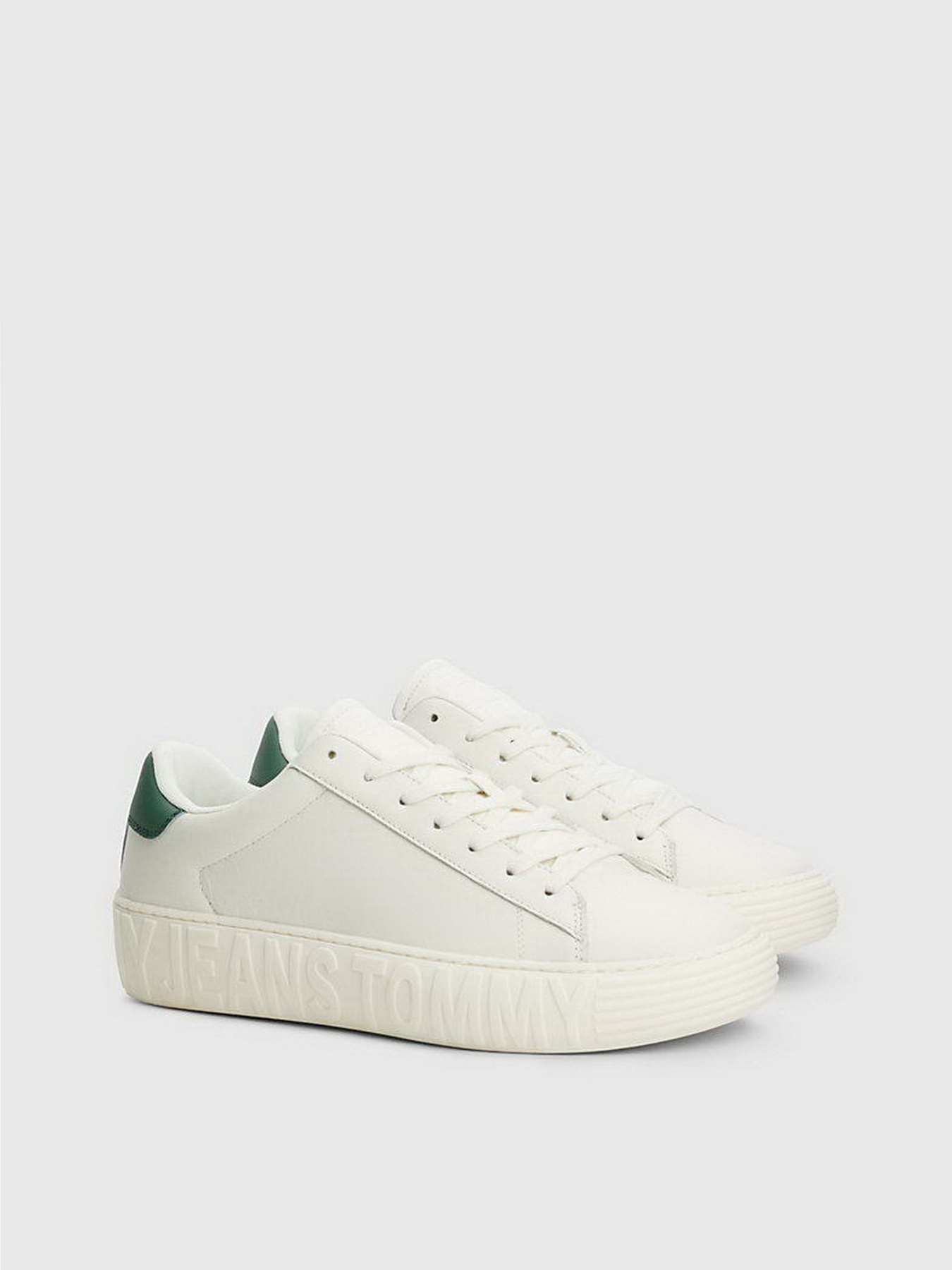 Кеди Tommy Hilfiger Leather Logo Cupsole Trainers модель EM0EM01213-YBI Фото