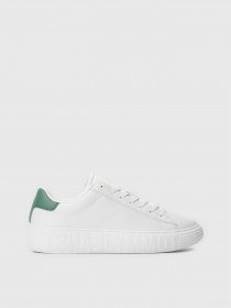 Кеди Tommy Hilfiger Leather Logo Cupsole Trainers модель EM0EM01213-YBI Фото