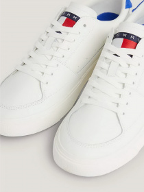 Кеды Tommy Hilfiger Contrast Heel Lace Up модель EM0EM01341-YBL Фото