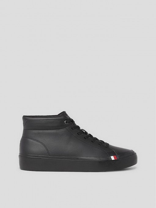 Кеды Tommy Hilfiger Modern Leather Mid-Top Trainers модель FM0FM04820-0GQ Фото