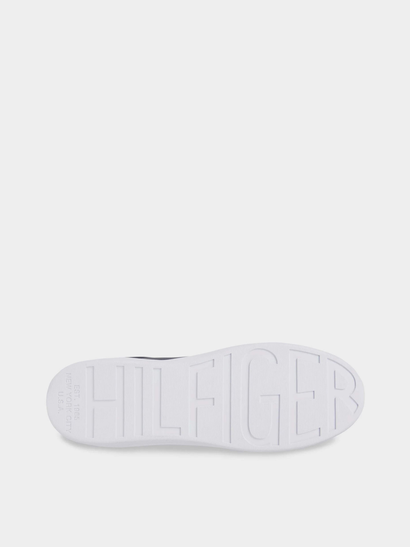 Кеды Tommy Hilfiger Contrast Heel Leather Cupsole Trainers модель FM0FM04829-DW5 Кеды Tommy Hilfiger Contrast Heel Leather Cupsole Trainers модель FM0FM04829-DW5 Фото