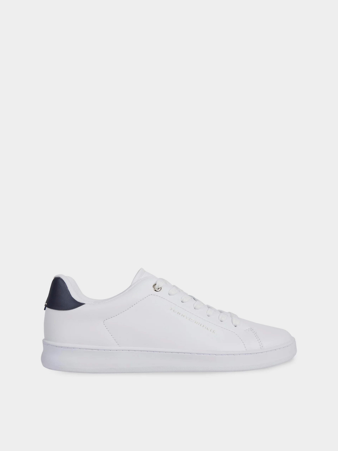 Кеды Tommy Hilfiger Contrast Heel Leather Cupsole Trainers модель FM0FM04829-YBS Фото