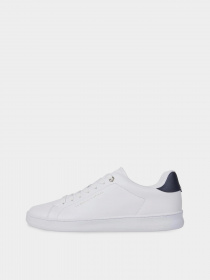Кеды Tommy Hilfiger Contrast Heel Leather Cupsole Trainers модель FM0FM04829-YBS Фото