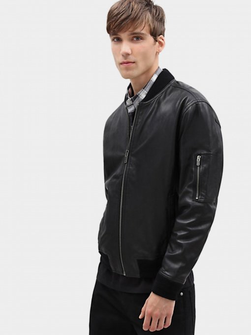 Куртки и дубленки Timberland Classic Leather Bomber модель TB0A1MYS001 Фото