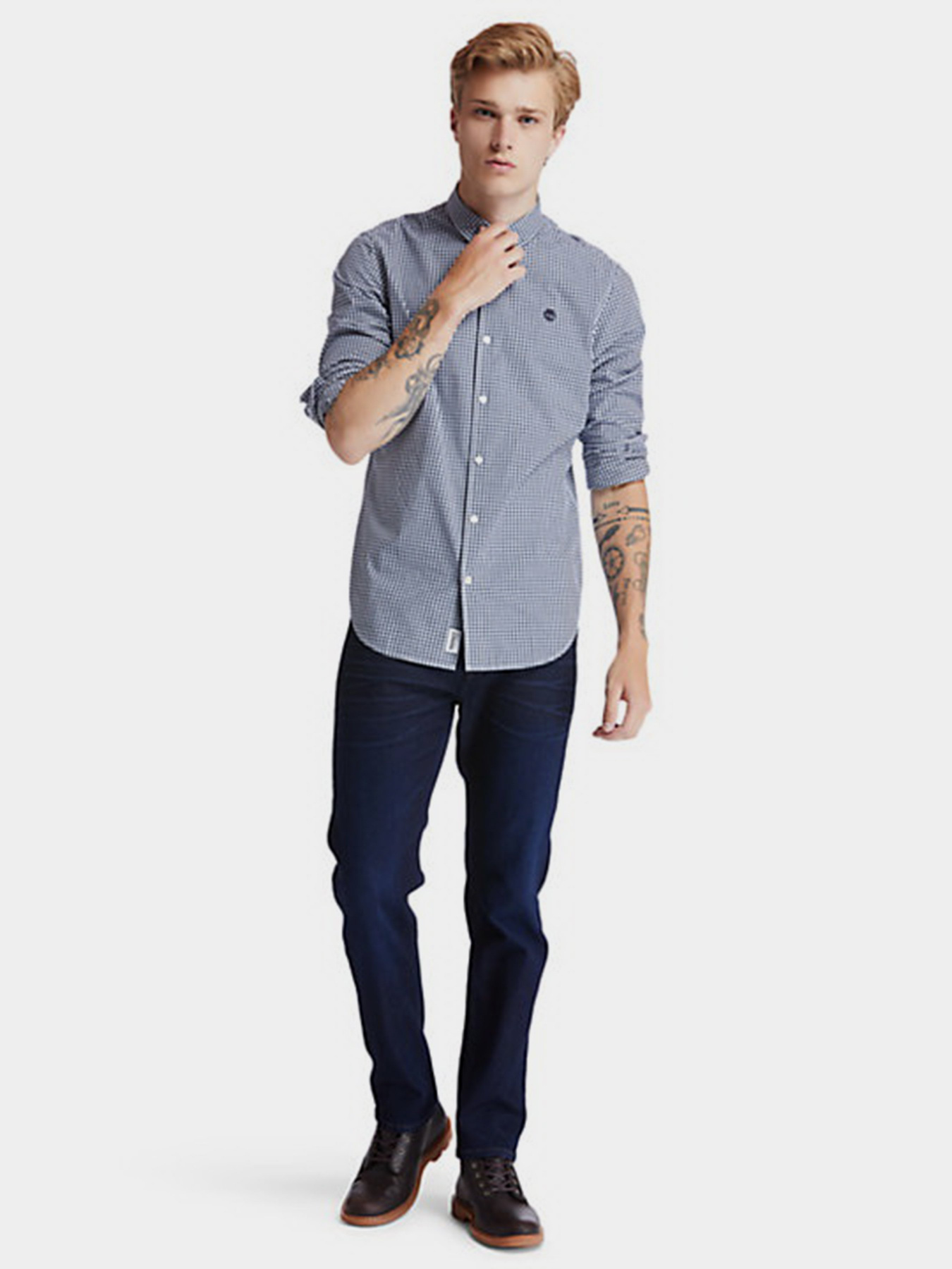 Сорочки Timberland S-R Poplin Md Gng RF модель TB0A2BQ5B68 Фото