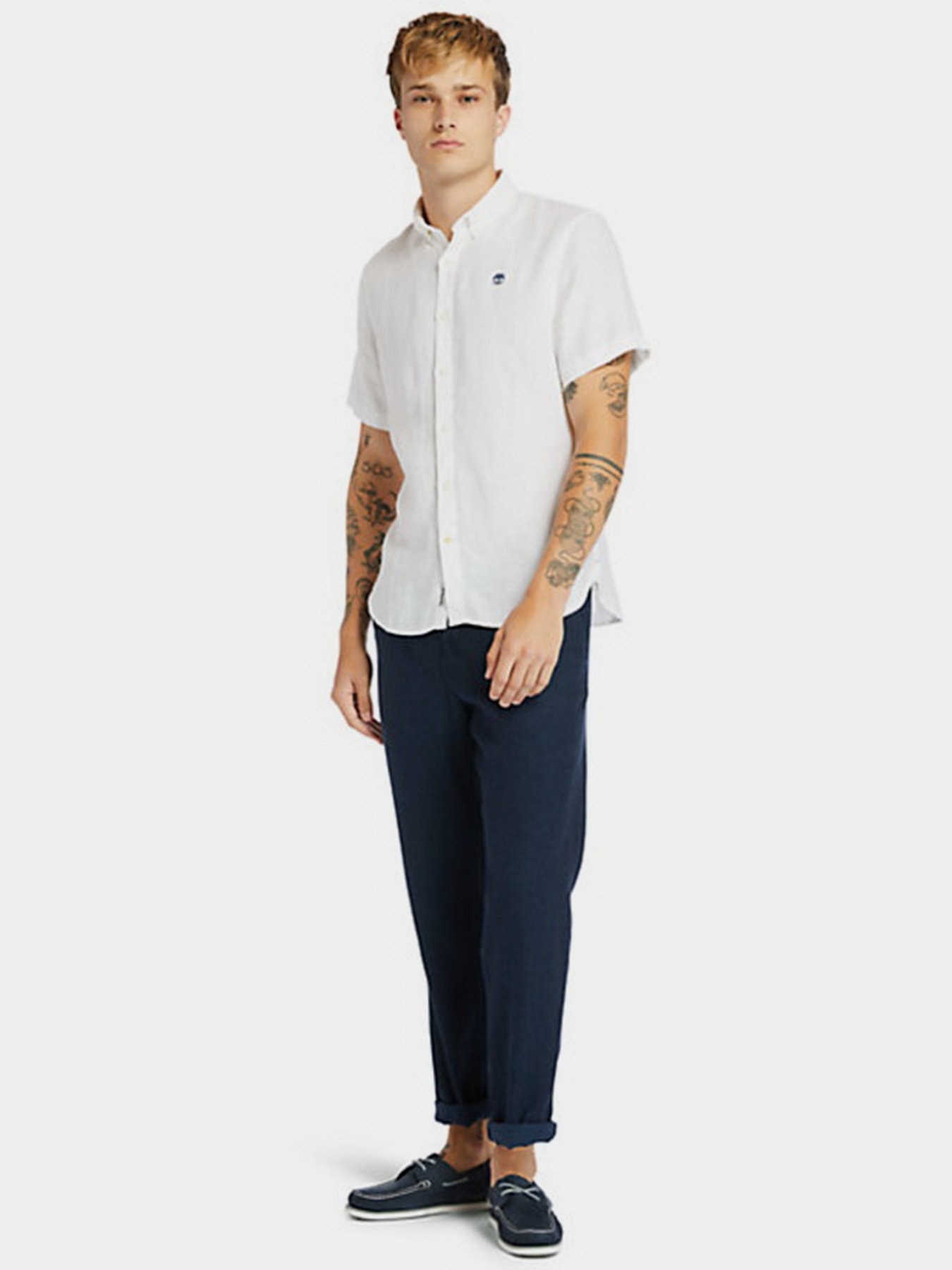 Рубашки Timberland Mill Brook Linen модель TB0A2DCC100 Фото