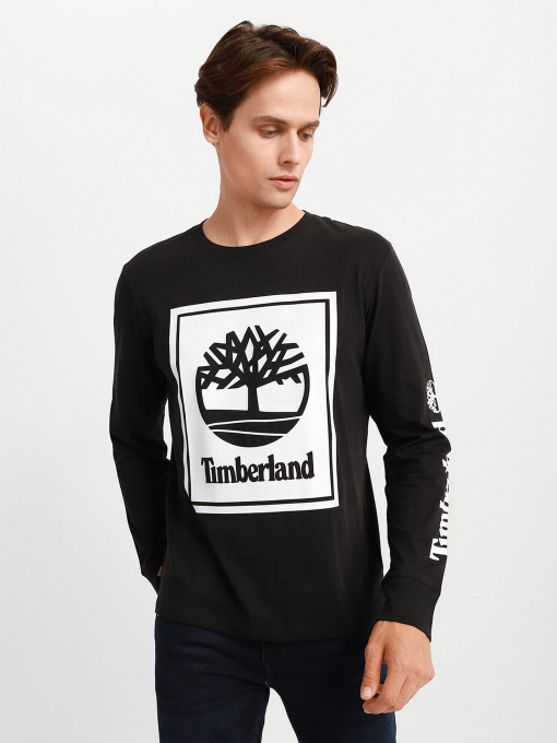 Худі та світшоти Timberland LS Stack Logo Tee модель TB0A2CMKN92 Фото