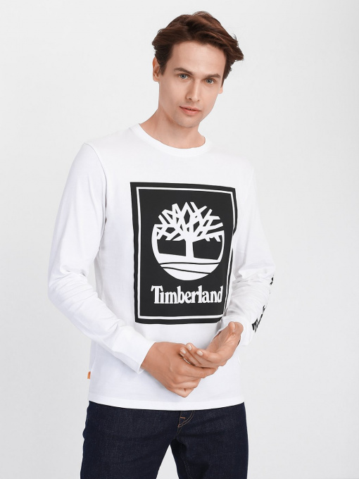 Худі та світшоти Timberland LS Stack Logo Tee модель TB0A2CMKP54 Фото