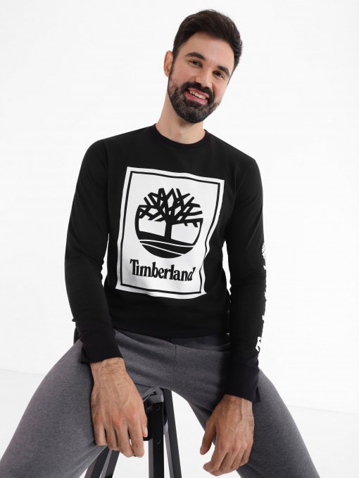 Худі та світшоти Timberland Stack Logo модель TB0A6CCEN92 Фото