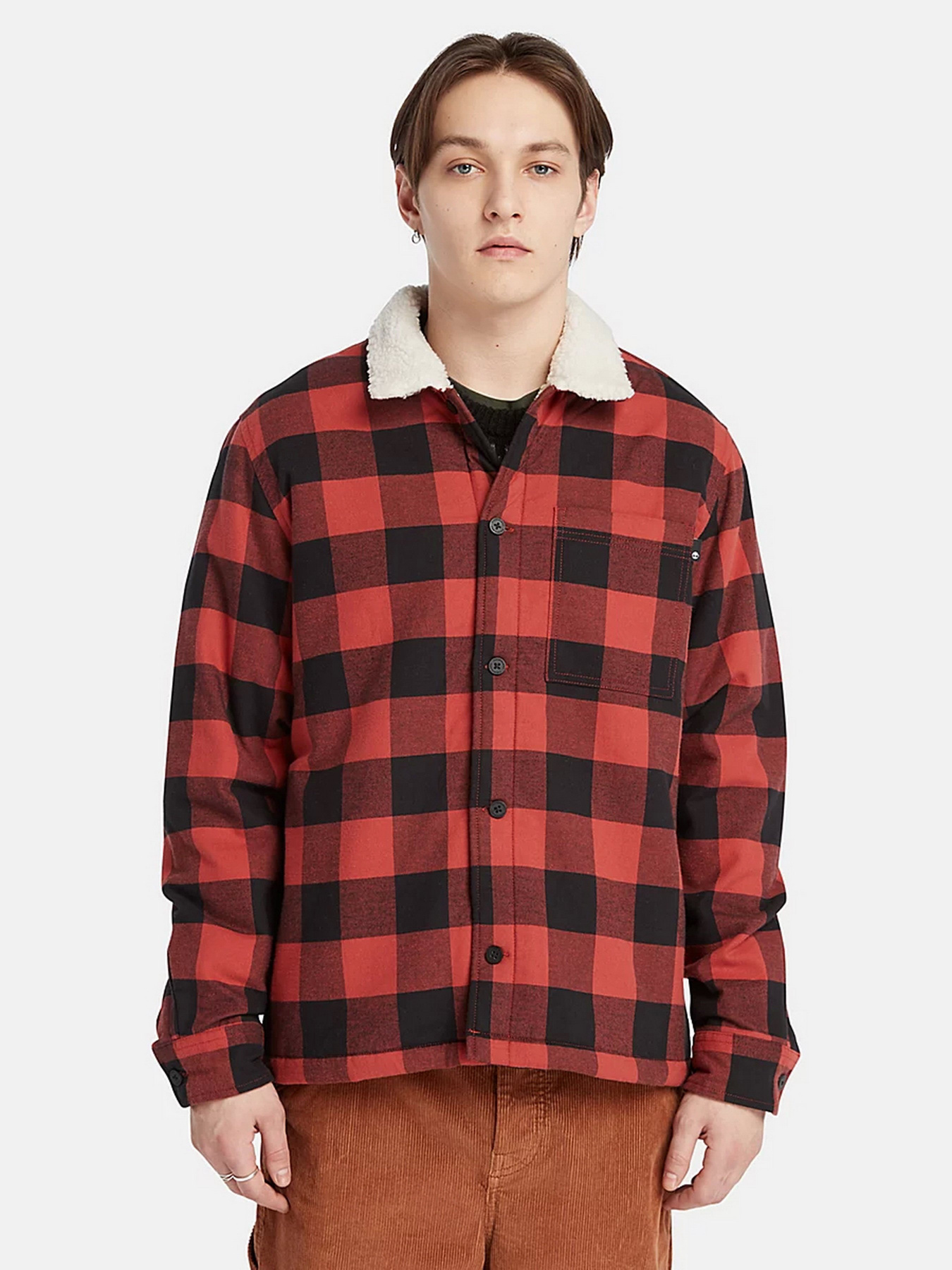 Куртки та дублянки Timberland Buffalo Plaid High Pile Fleece-lined модель TB0A6FWNDW8 Фото