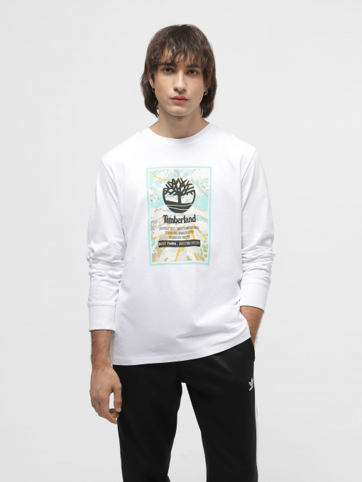 Худі та світшоти Timberland LS Ski School Printed Stack Logo Tee модель TB0A6JK9100 Фото