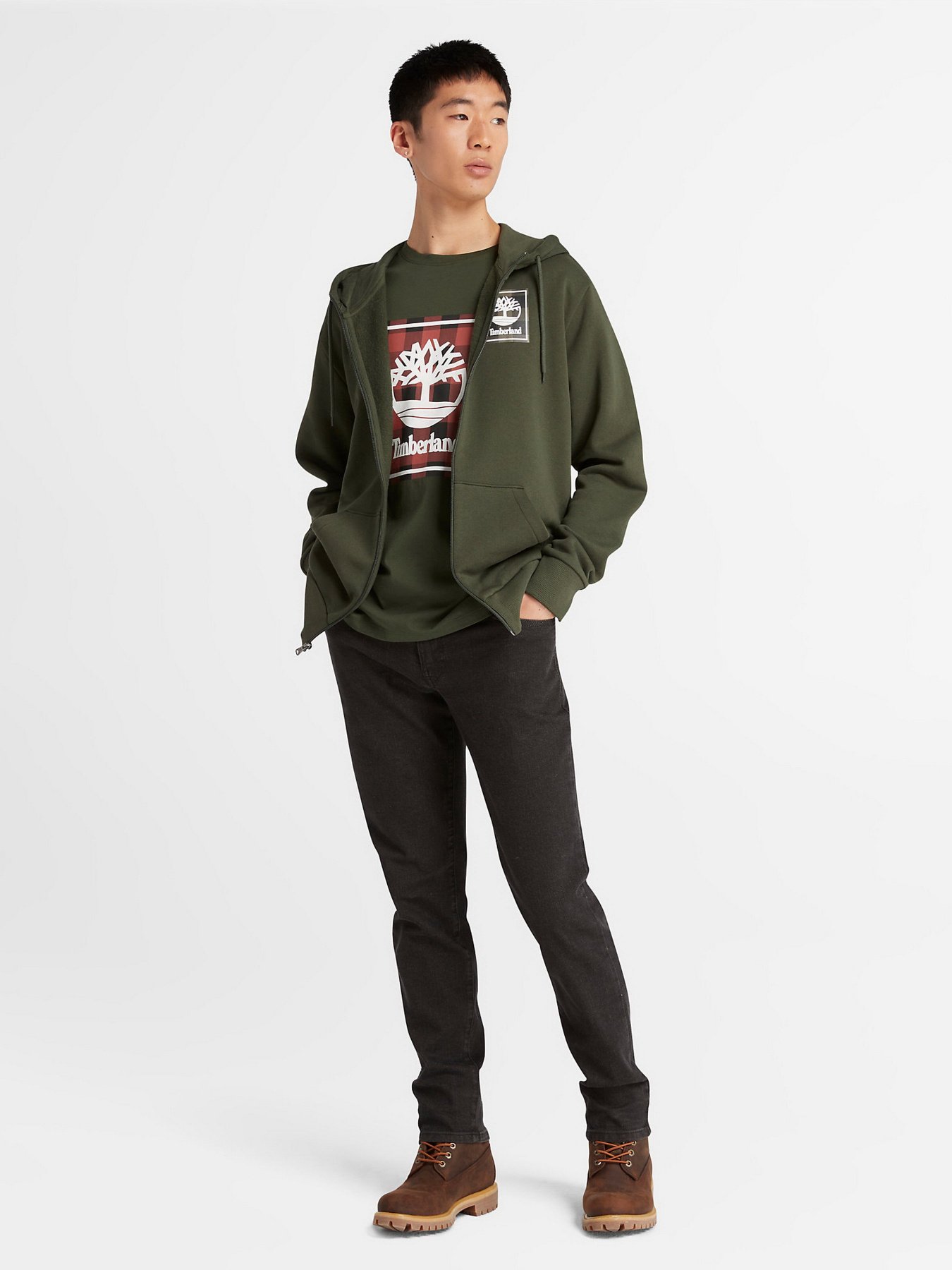 Худи и свитшоты Timberland Buffalo Plaid модель TB0A6H19U31 Фото