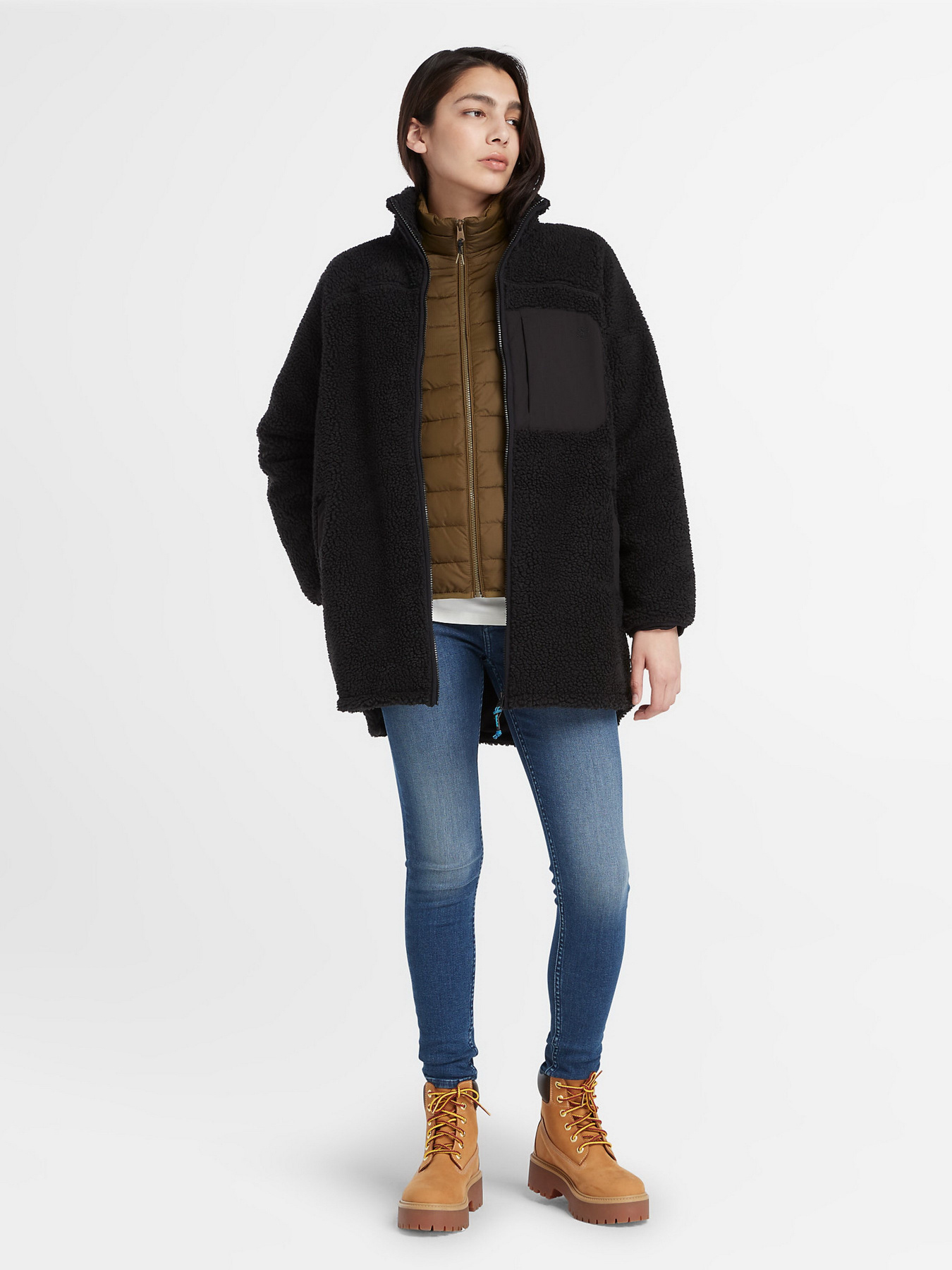 Худі та світшоти Timberland Long Sherpa Fleece модель TB0A6HMN001 Худі та світшоти Timberland Long Sherpa Fleece модель TB0A6HMN001 Фото