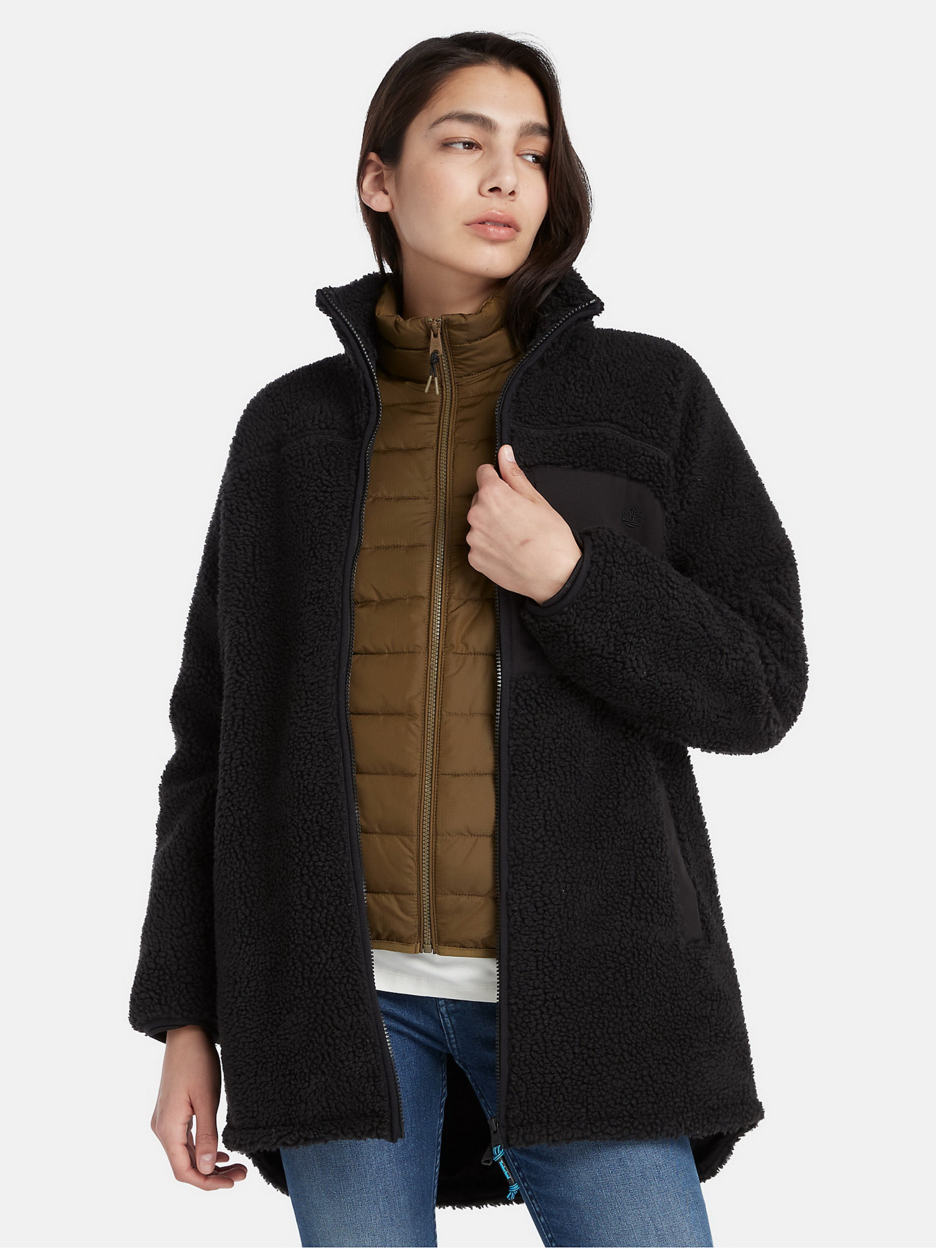 Худі та світшоти Timberland Long Sherpa Fleece модель TB0A6HMN001 Худі та світшоти Timberland Long Sherpa Fleece модель TB0A6HMN001 Фото