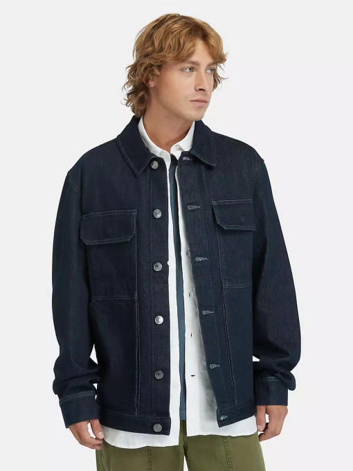 Куртки и дубленки Timberland Refibra™ Technology Denim Trucker модель TB0A5TFUH87 Фото