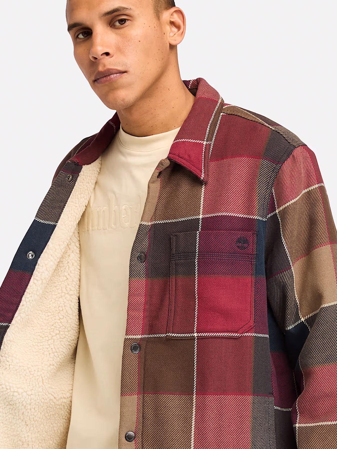 Куртки и дубленки Timberland Fleece-lined Plaid модель TB0A6UX2EIF Фото
