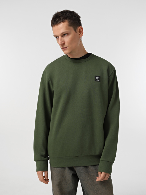 Худи и свитшоты Timberland Woven Badge Crew Neck модель TB0A6UHJEIN Фото
