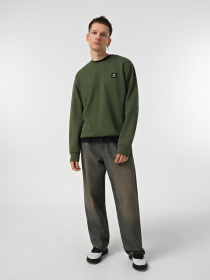 Худі та світшоти Timberland Woven Badge Crew Neck модель TB0A6UHJEIN Фото