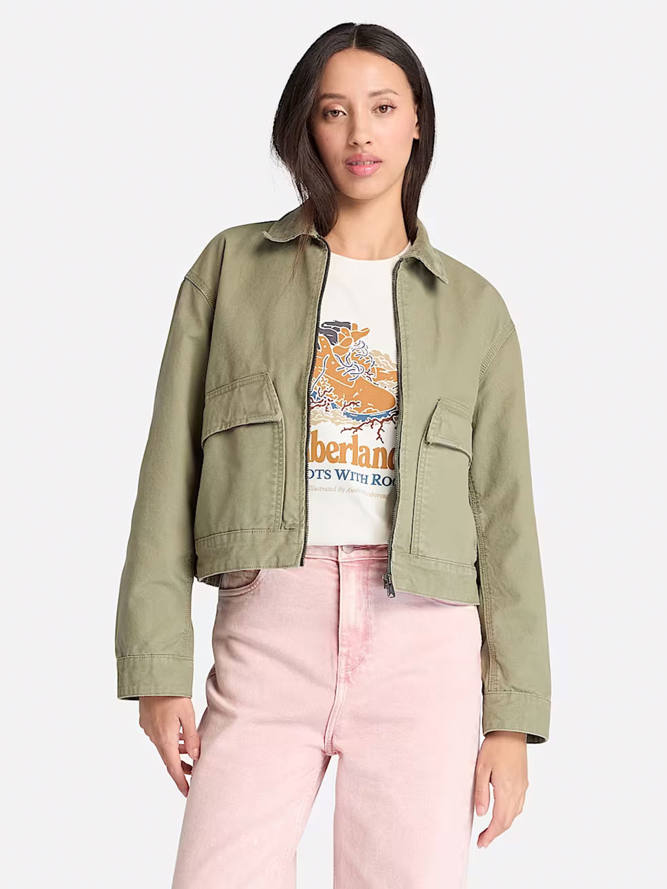 Куртки та дублянки Timberland Strafford Washed Canvas модель TB0A5VJ7A58 Фото
