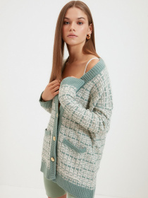 Свитры и кардиганы Trendyol модель TWOAW21HI0250/Mint Фото