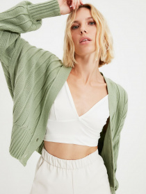 Свитры и кардиганы Trendyol модель TWOAW21HI0380/Mint Фото