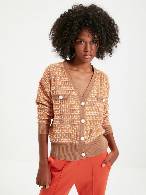 Свитры и кардиганы Trendyol модель TWOAW21HI0455/Camel Фото